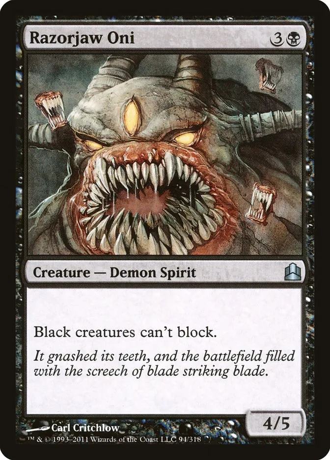 2011 Commander 2011 Razorjaw Oni uncommon #94 uncommon card image