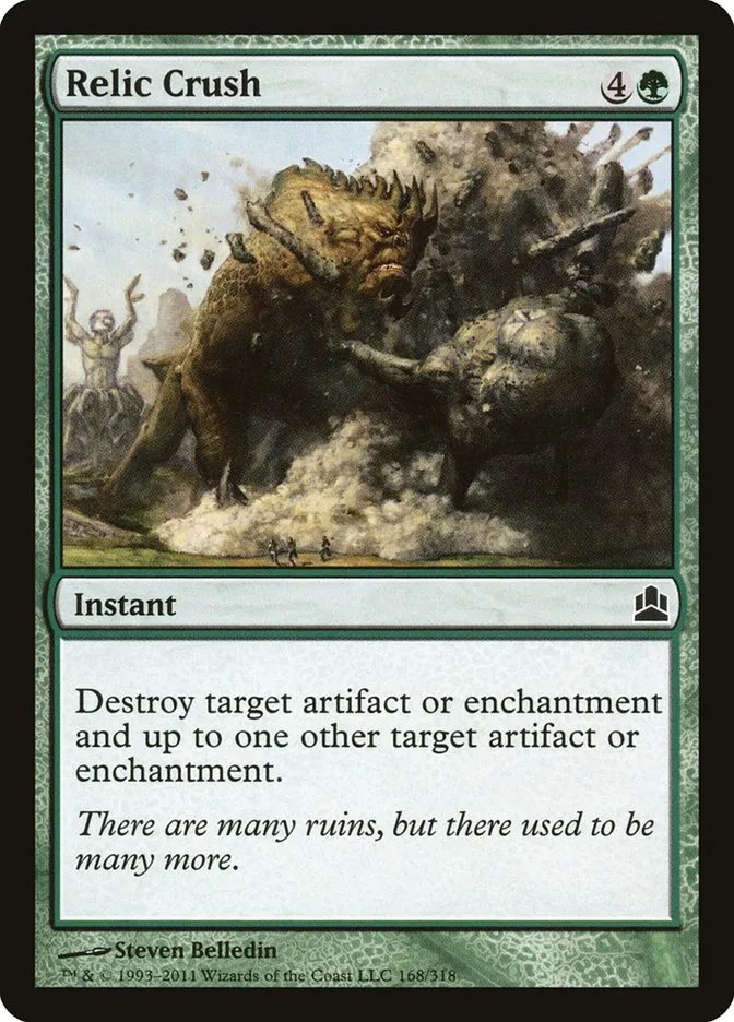 2011 Commander 2011 Relic Crush common #168 common card image