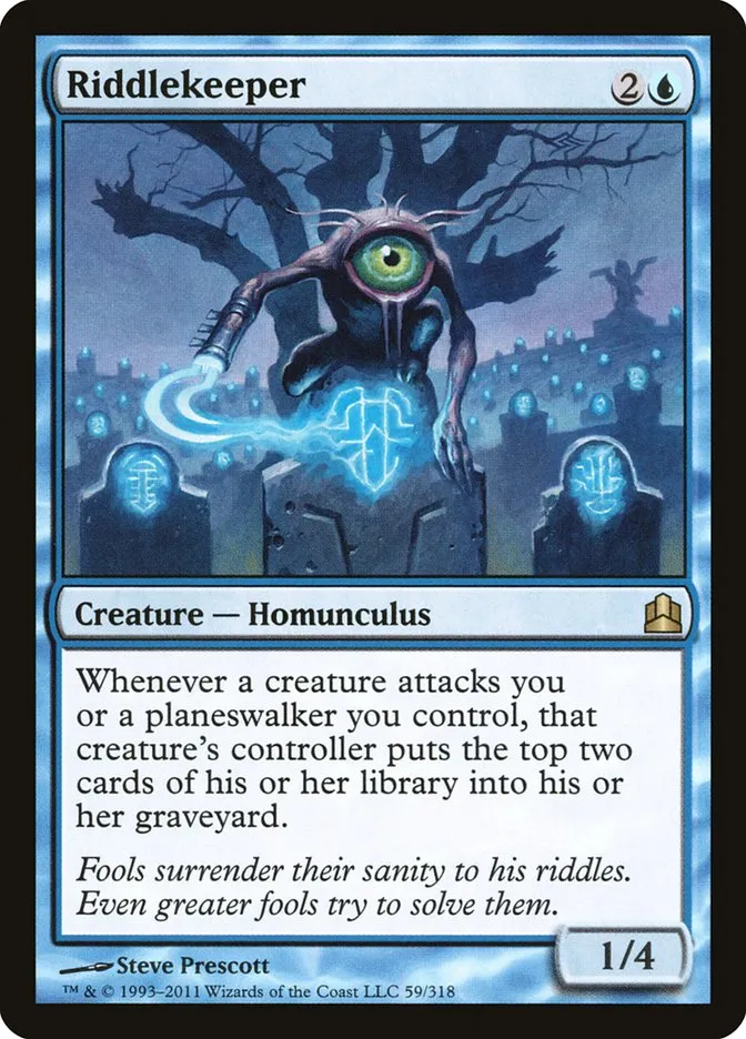 2011 Commander 2011 Riddlekeeper rare #59 rare card image