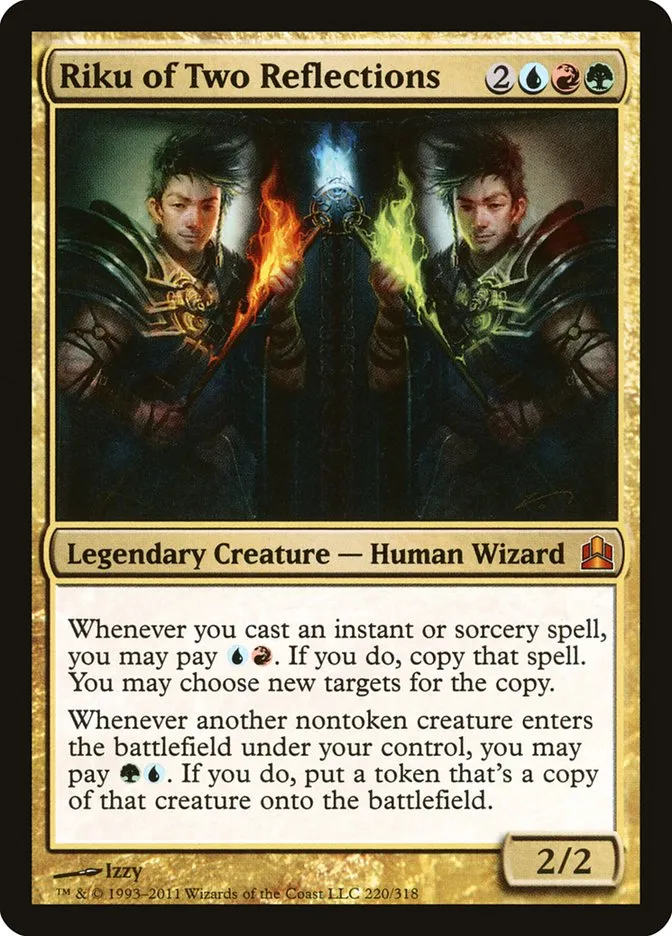 2011 Commander 2011 Riku of Two Reflections #220 mythic card image