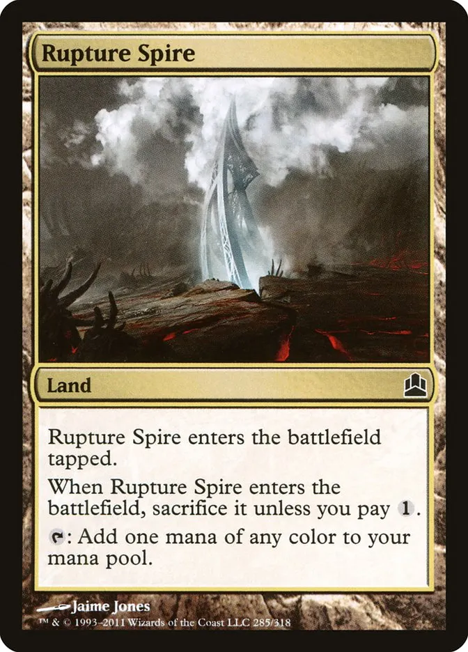2011 Commander 2011 Rupture Spire common #285 common card image