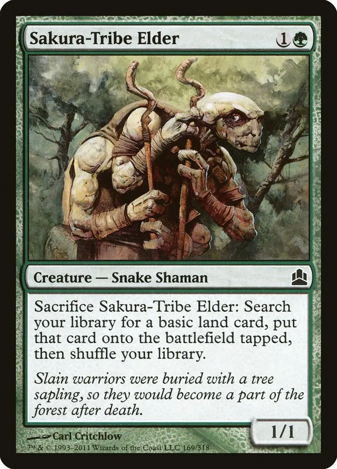2011 Commander 2011 Sakura-Tribe Elder common #169 common card image