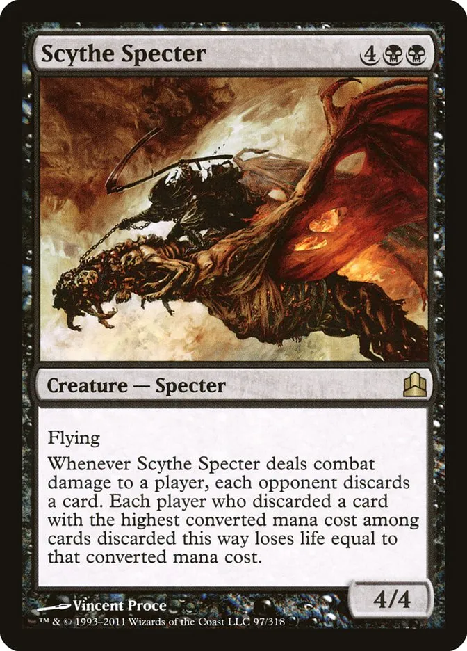 2011 Commander 2011 Scythe Specter #97 rare card image