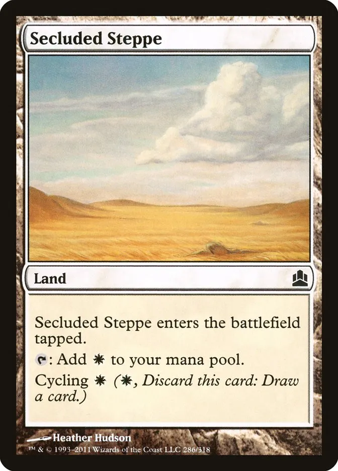 2011 Commander 2011 Secluded Steppe common #286 common card image