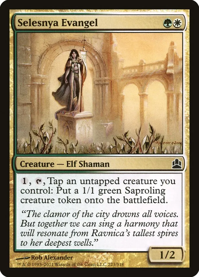 2011 Commander 2011 Selesnya Evangel common #223 common card image