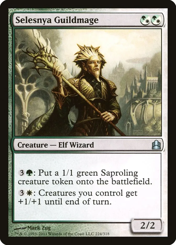 2011 Commander 2011 Selesnya Guildmage uncommon #224 uncommon card image