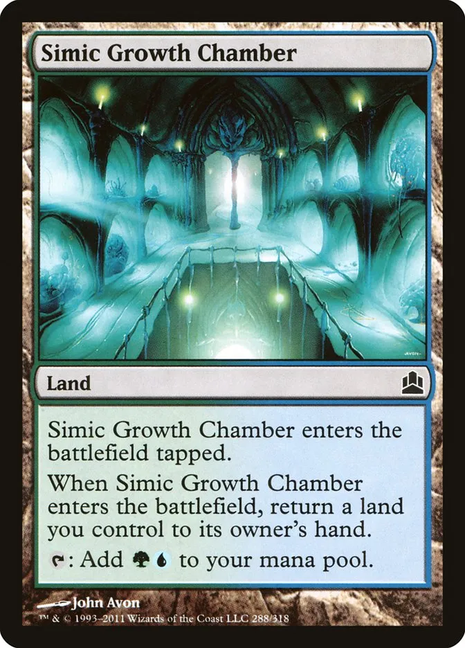 2011 Commander 2011 Simic Growth Chamber common #288 common card image