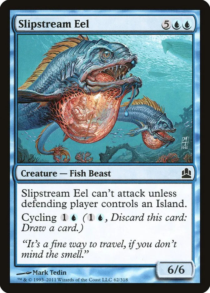 2011 Commander 2011 Slipstream Eel common #62 common card image