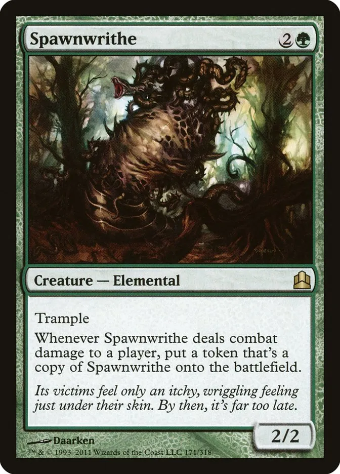 2011 Commander 2011 Spawnwrithe rare #171 rare card image