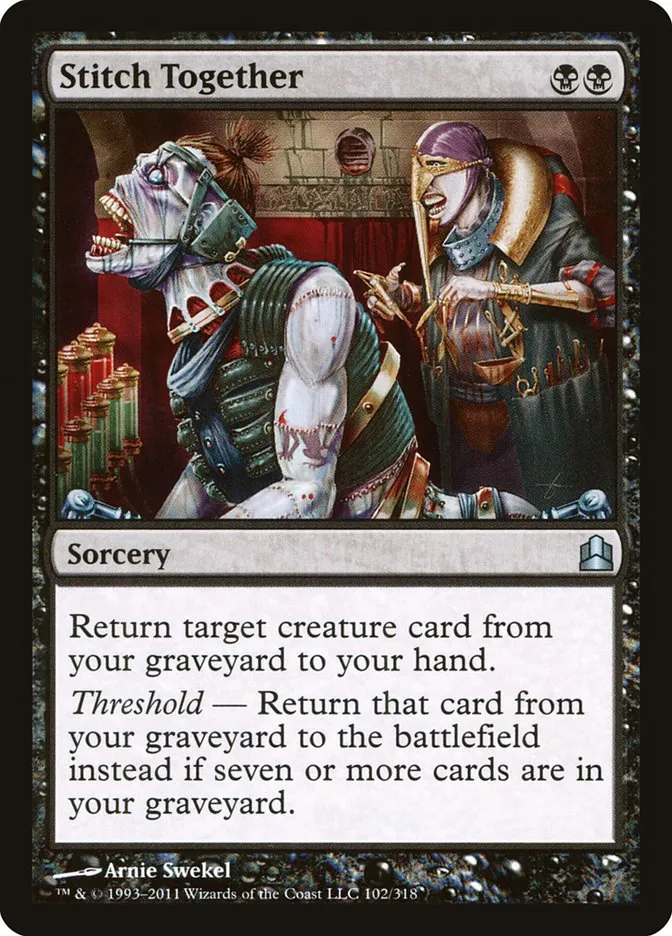 2011 Commander 2011 Stitch Together uncommon #102 uncommon card image