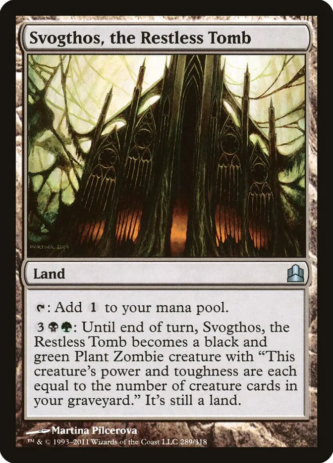 2011 Commander 2011 Svogthos, the Restless Tomb #289 uncommon card image