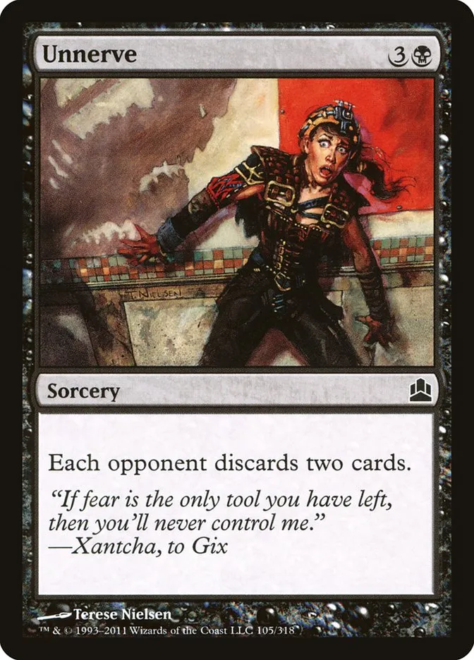 2011 Commander 2011 Unnerve common #105 common card image