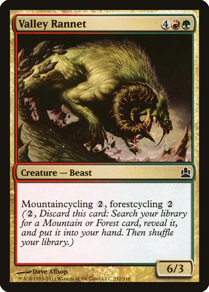 2011 Commander 2011 Valley Rannet #232 common card image
