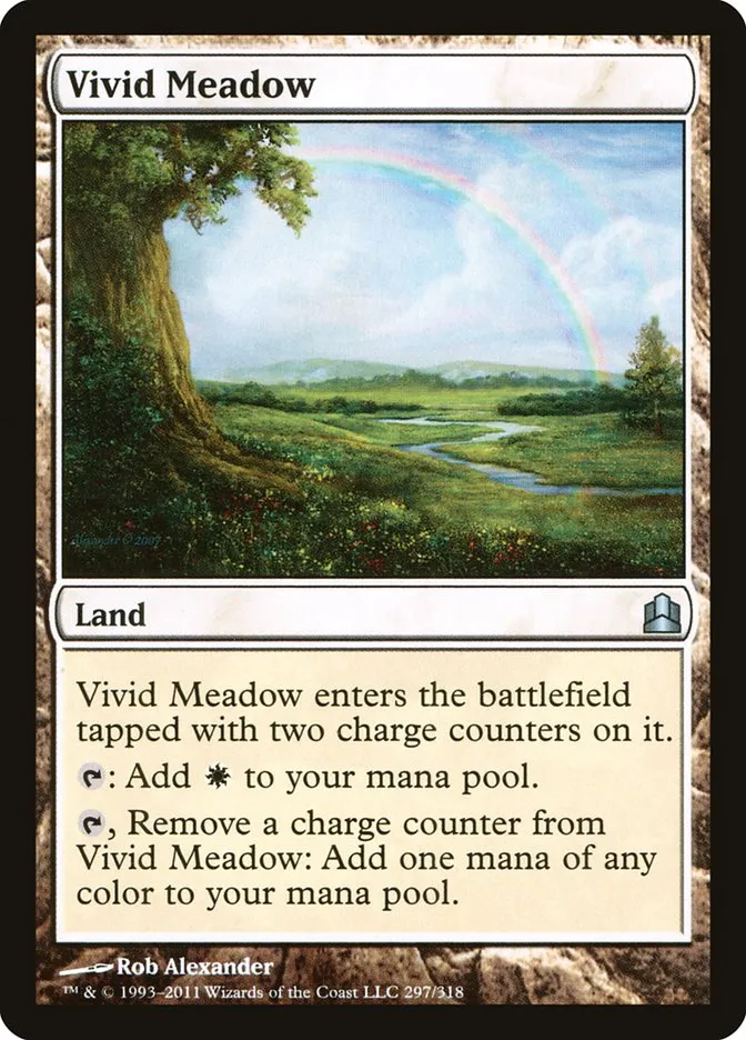 2011 Commander 2011 Vivid Meadow uncommon #297 uncommon card image