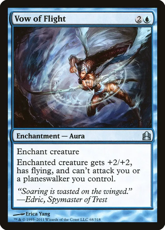 2011 Commander 2011 Vow of Flight #68 uncommon card image