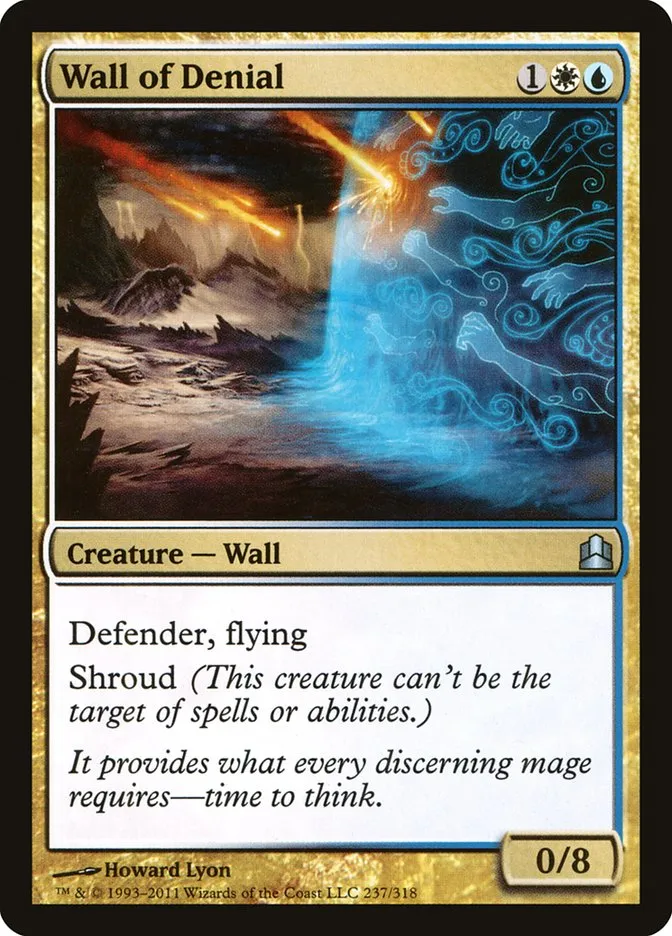 2011 Commander 2011 Wall of Denial #237 uncommon card image