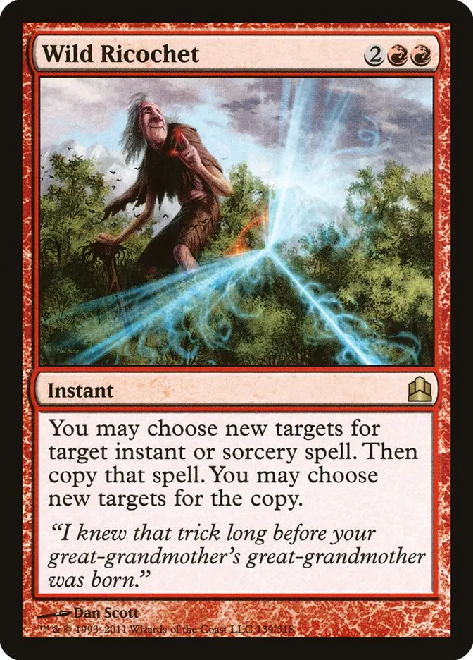 2011 Commander 2011 Wild Ricochet rare #139 rare card image