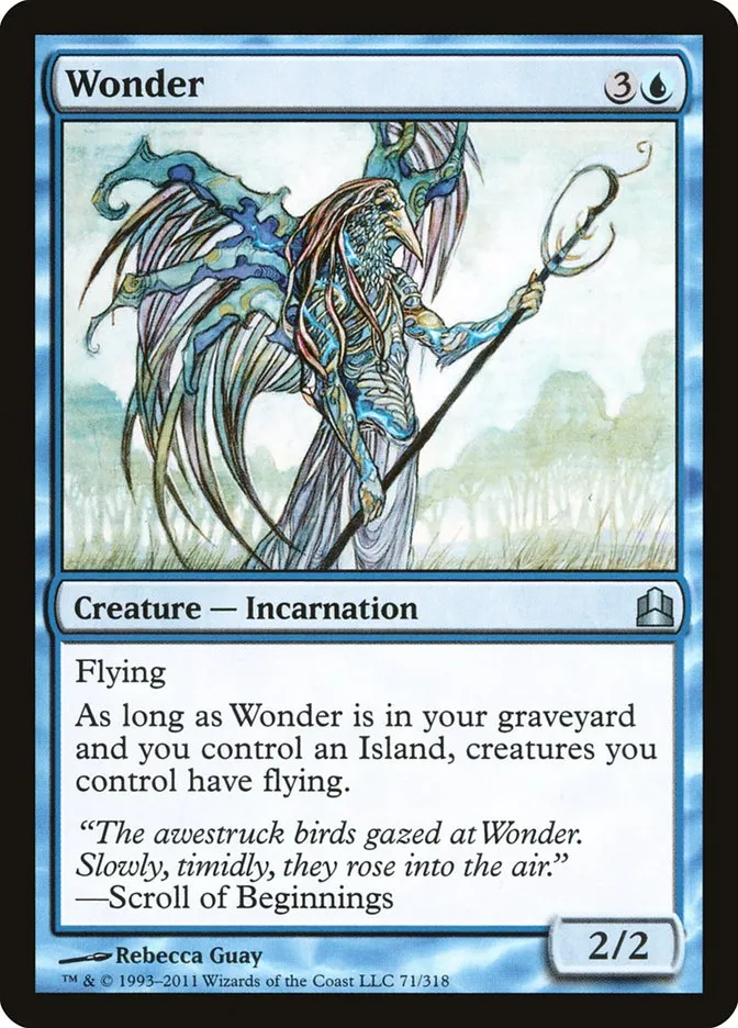 2011 Commander 2011 Wonder uncommon #71 uncommon card image