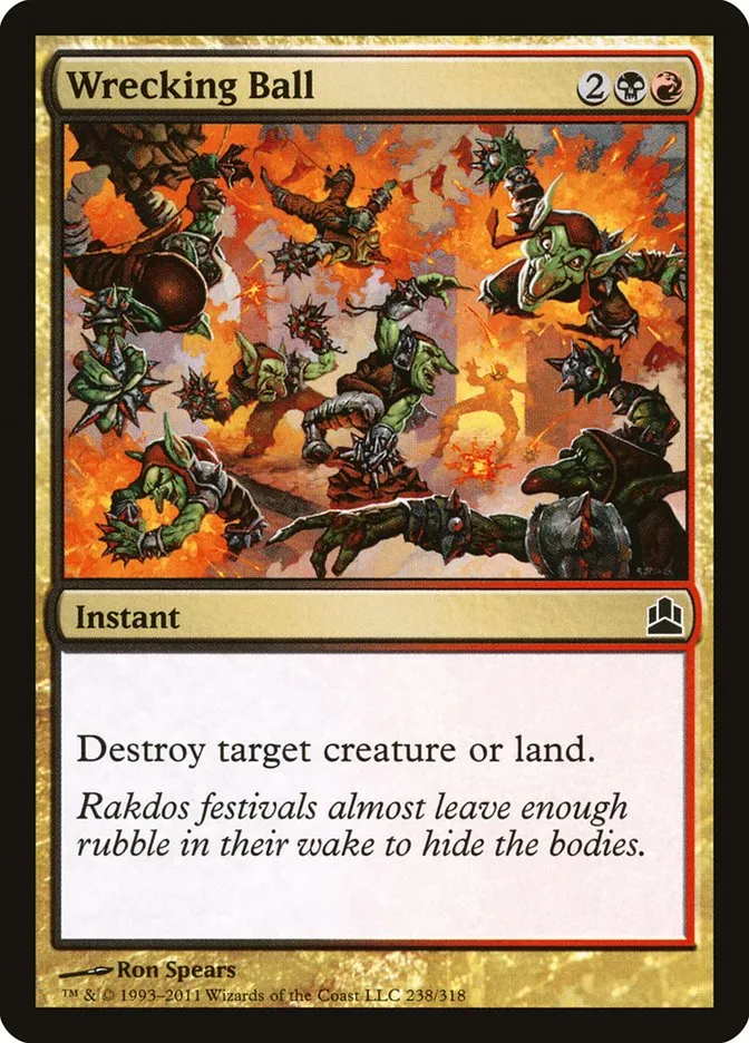 2011 Commander 2011 Wrecking Ball common #238 common card image