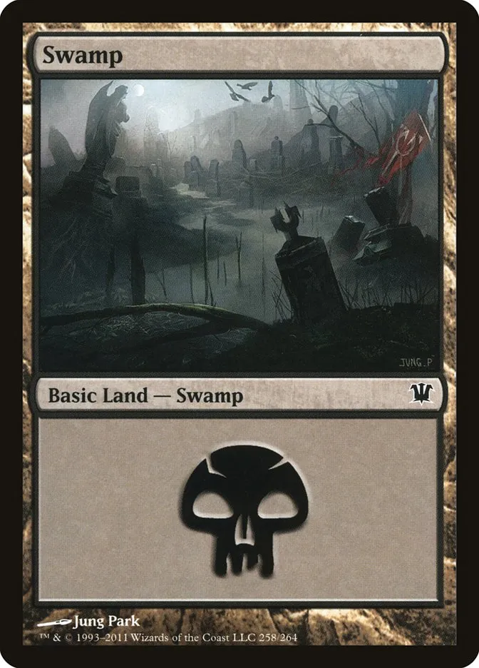 2011 Innistrad Swamp common #258 common card image