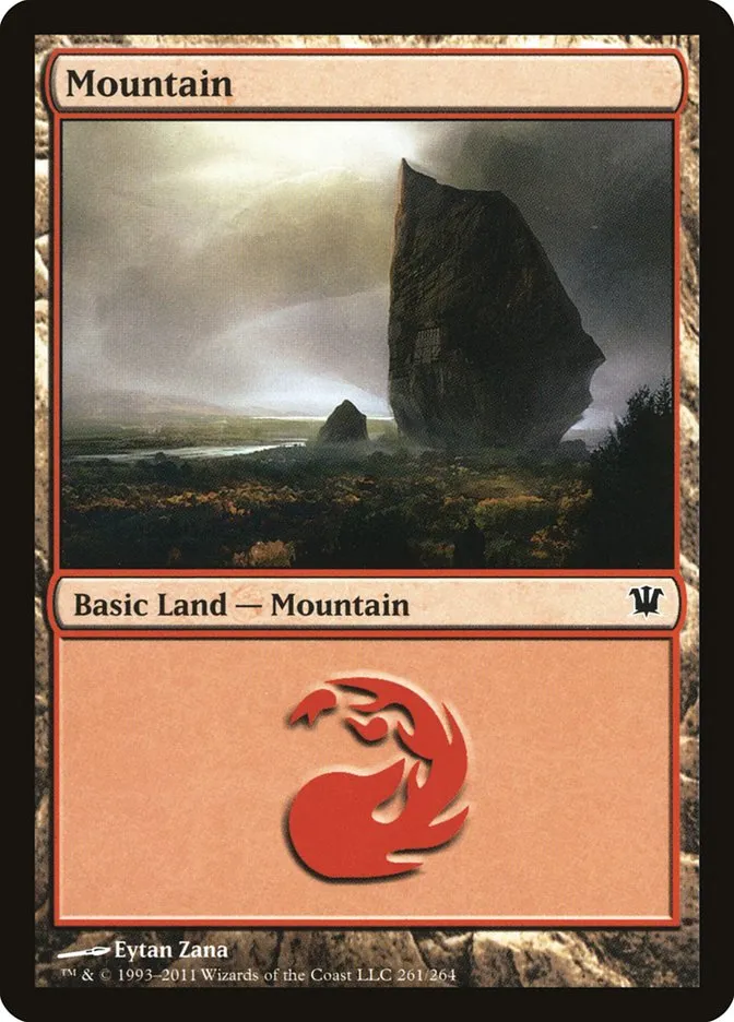 2011 Innistrad Mountain common #261 common card image