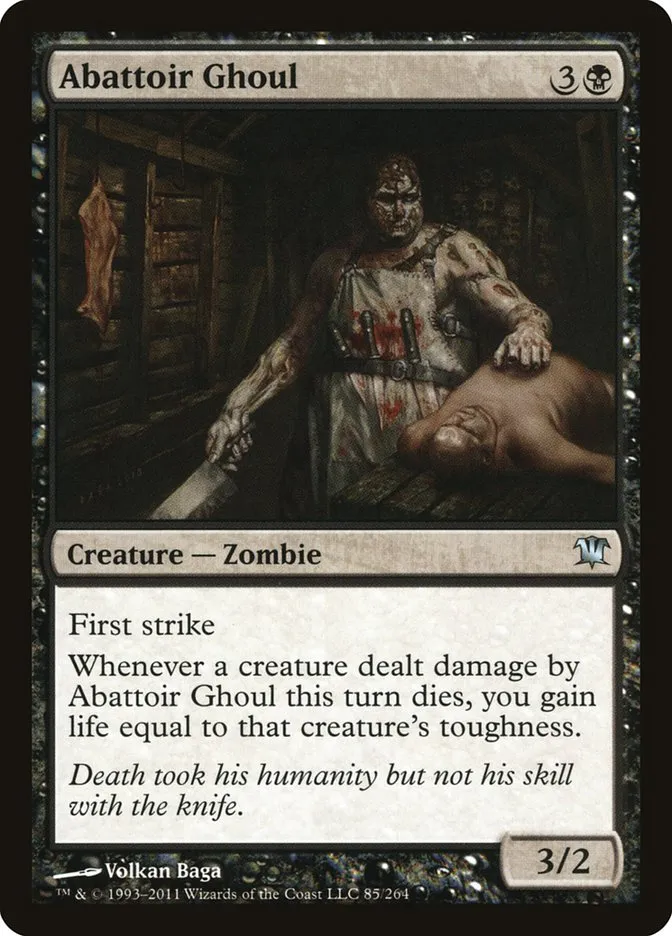 2011 Innistrad Abattoir Ghoul #85 uncommon card image