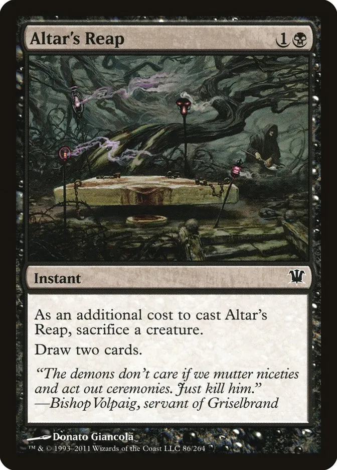 2011 Innistrad Altar's Reap common #86 common card image