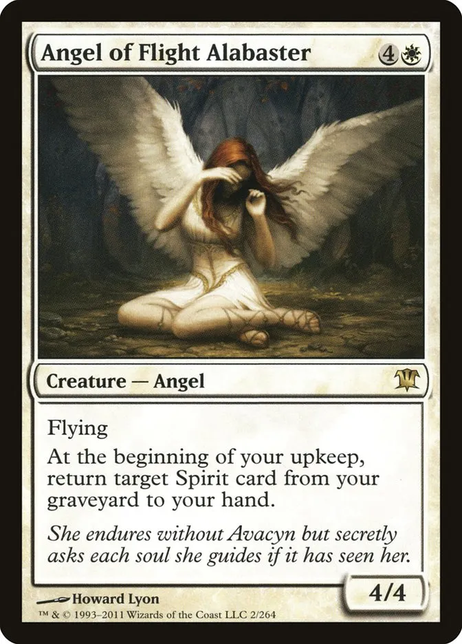 2011 Innistrad Angel of Flight Alabaster #2 rare card image