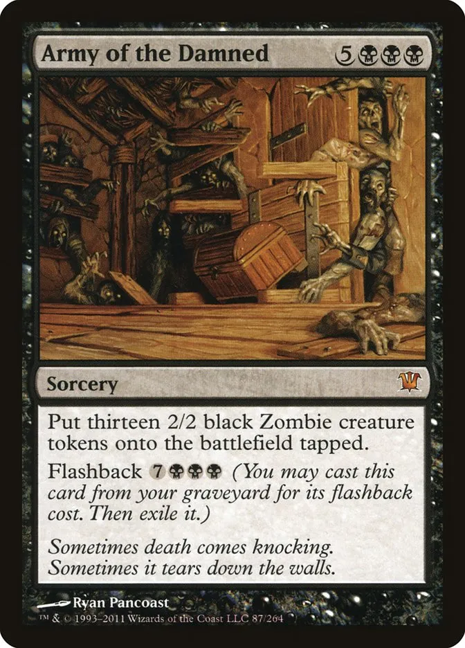 2011 Innistrad Army of the Damned #87 mythic card image