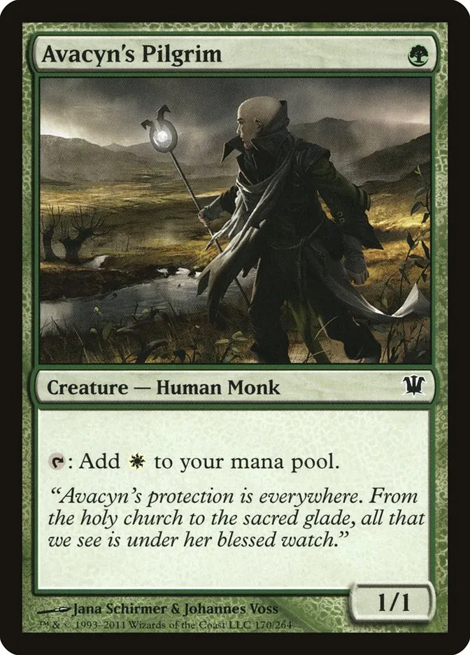 2011 Innistrad Avacyn's Pilgrim #170 common card image