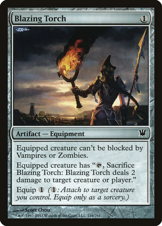 2011 Innistrad Blazing Torch #216 common card image