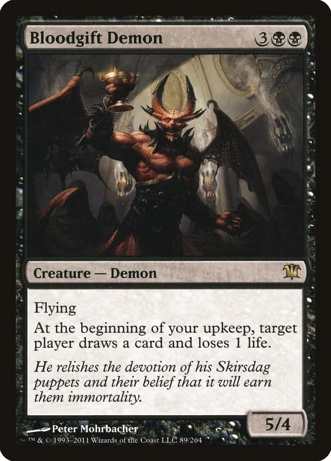 2011 Innistrad Bloodgift Demon [Foil] rare #89 rare card image