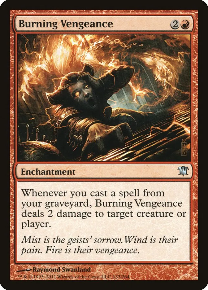2011 Innistrad Burning Vengeance #133 uncommon card image