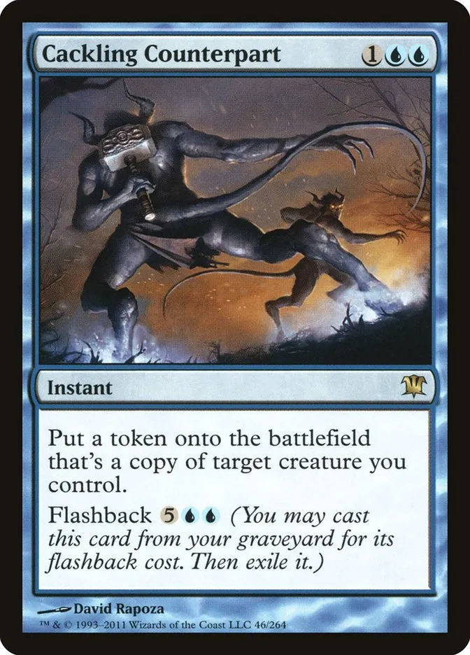 2011 Innistrad Cackling Counterpart #46 rare card image