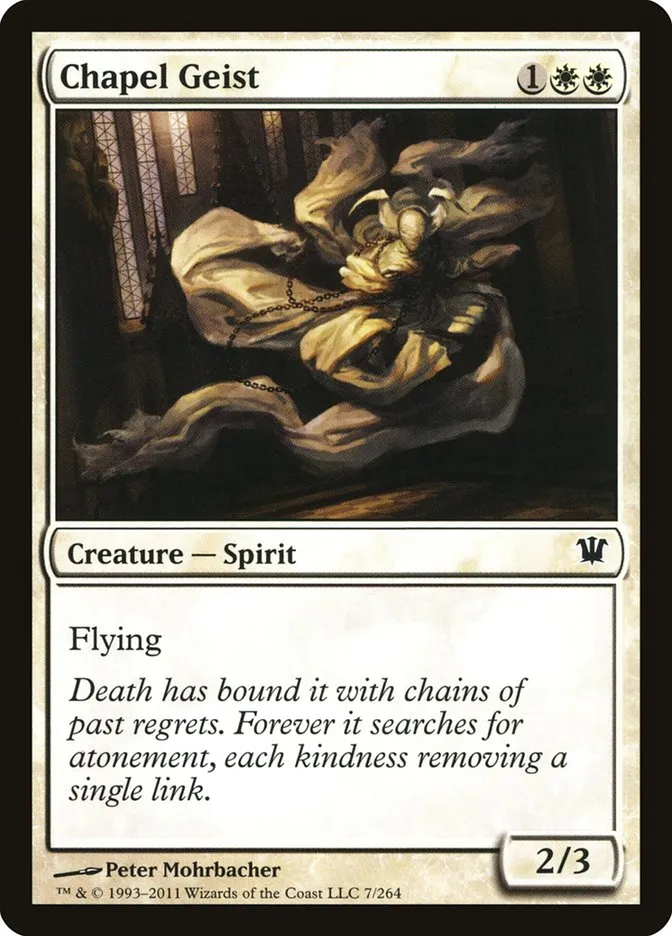 2011 Innistrad Chapel Geist common #7 common card image