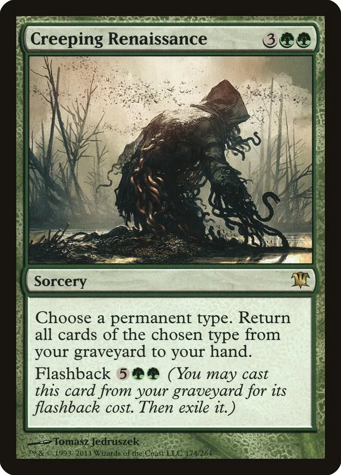 2011 Innistrad Creeping Renaissance #174 rare card image