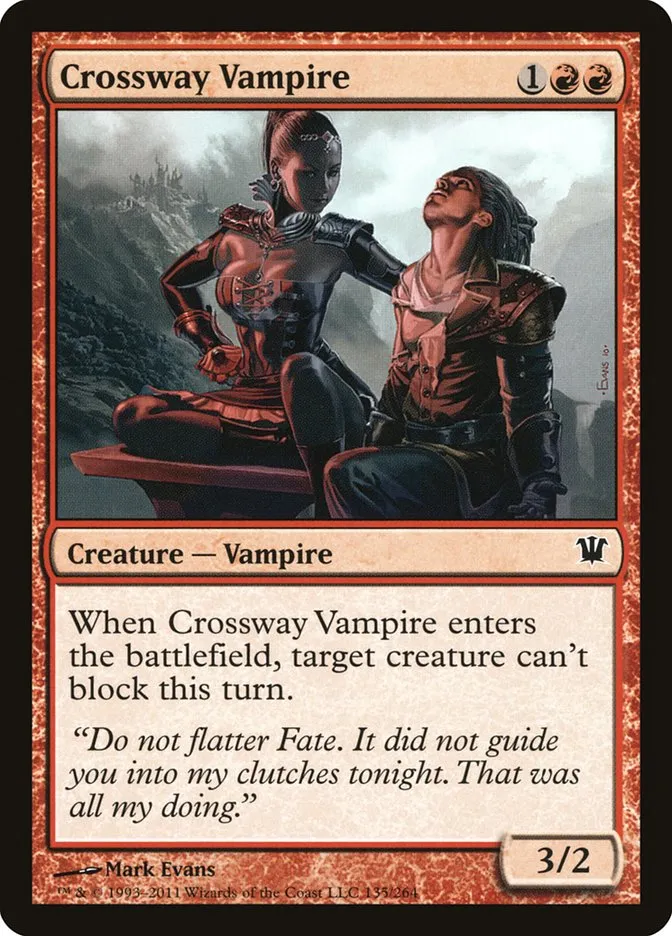 2011 Innistrad Crossway Vampire common #135 common card image