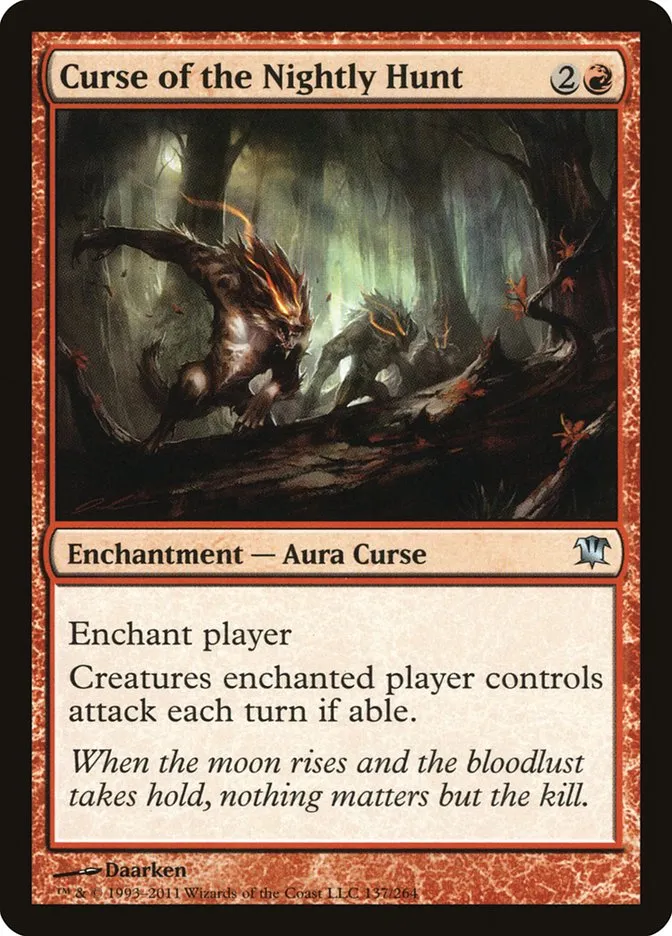 2011 Innistrad Curse of the Nightly Hunt #137 uncommon card image
