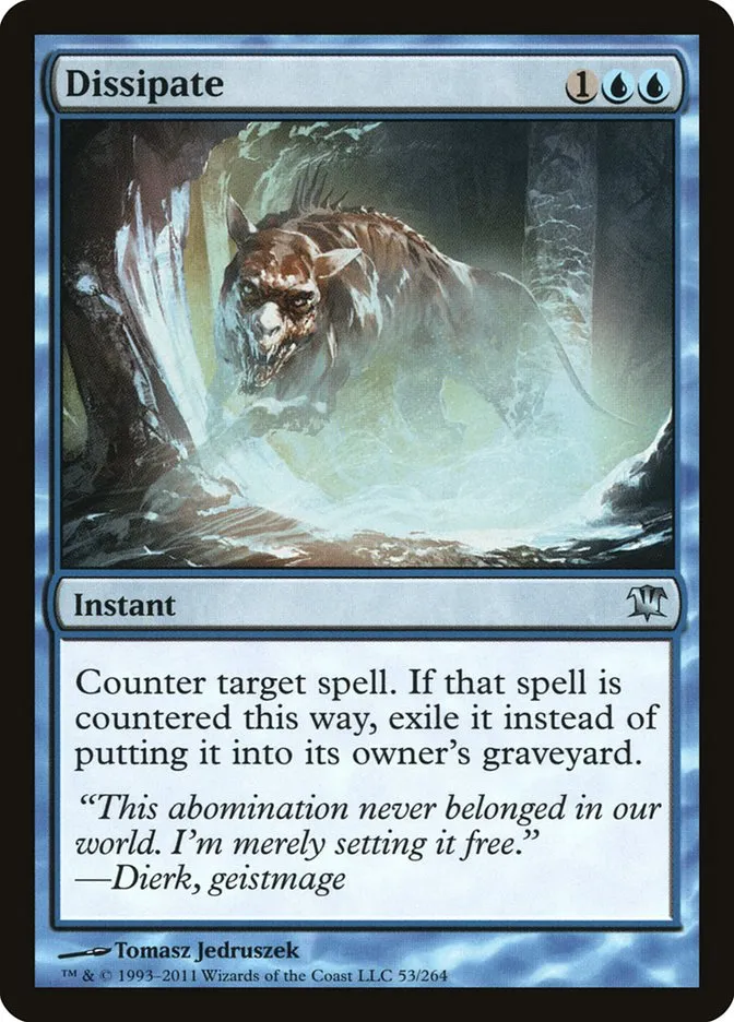 2011 Innistrad Dissipate #53 uncommon card image