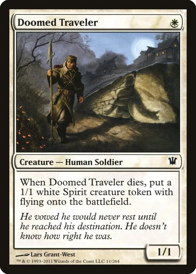 2011 Innistrad Doomed Traveler #11 common card image