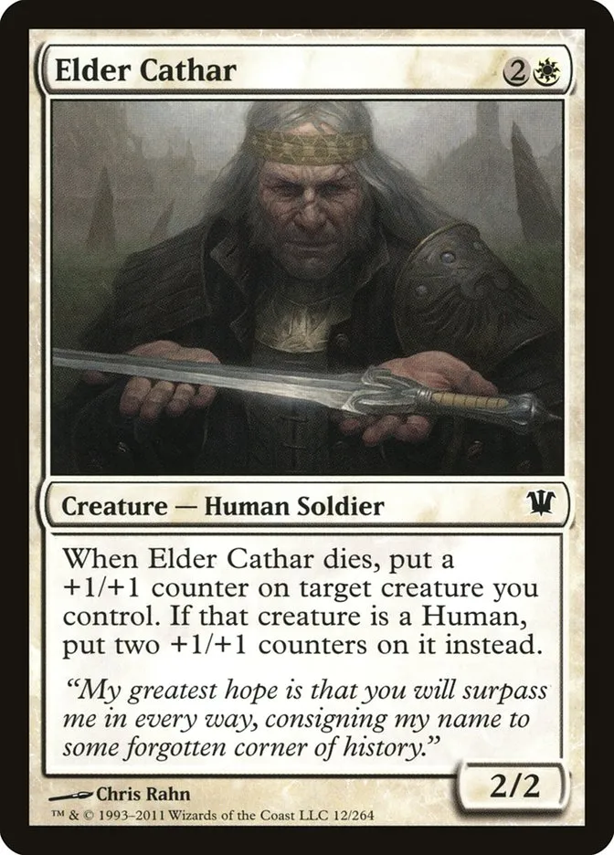 2011 Innistrad Elder Cathar common #12 common card image