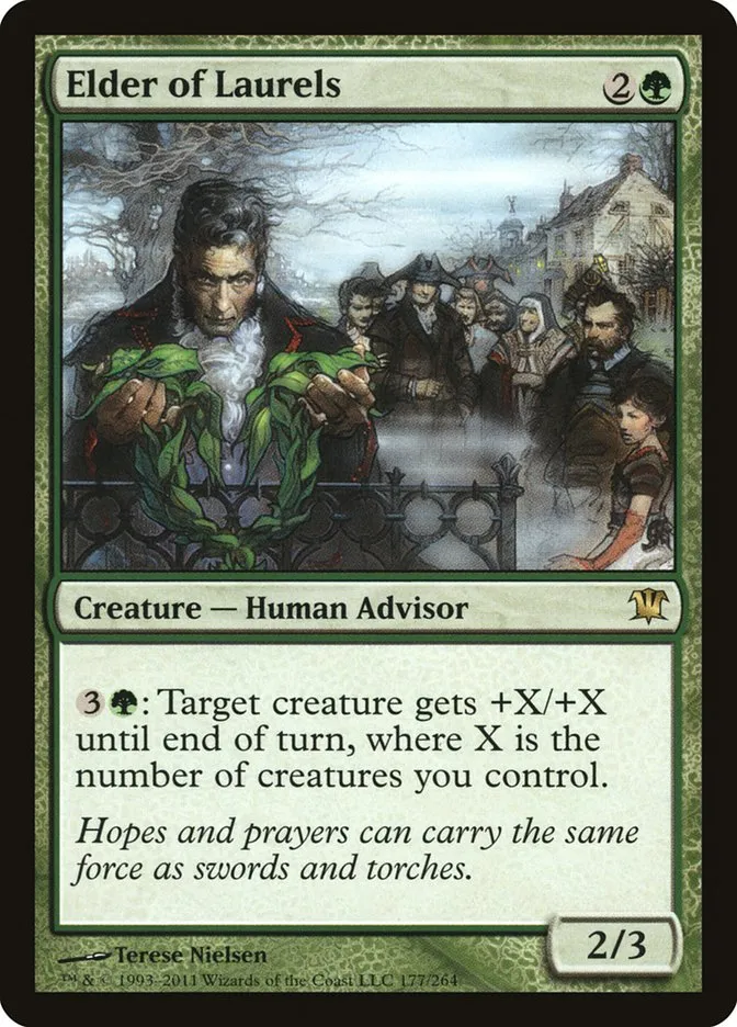2011 Innistrad Elder of Laurels #177 rare card image