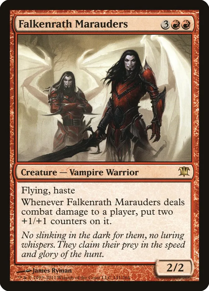 2011 Innistrad Falkenrath Marauders #141 rare card image