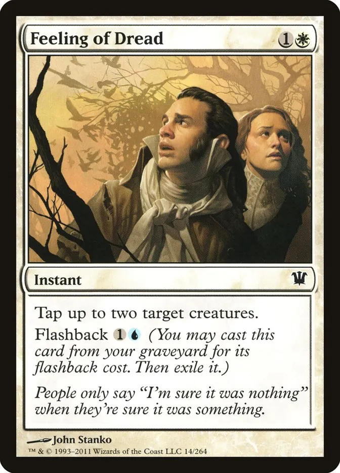 2011 Innistrad Feeling of Dread #14 common card image