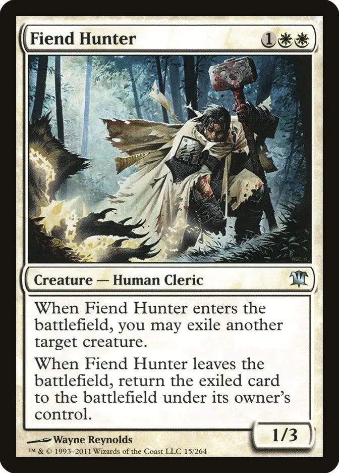 2011 Innistrad Fiend Hunter uncommon #15 uncommon card image
