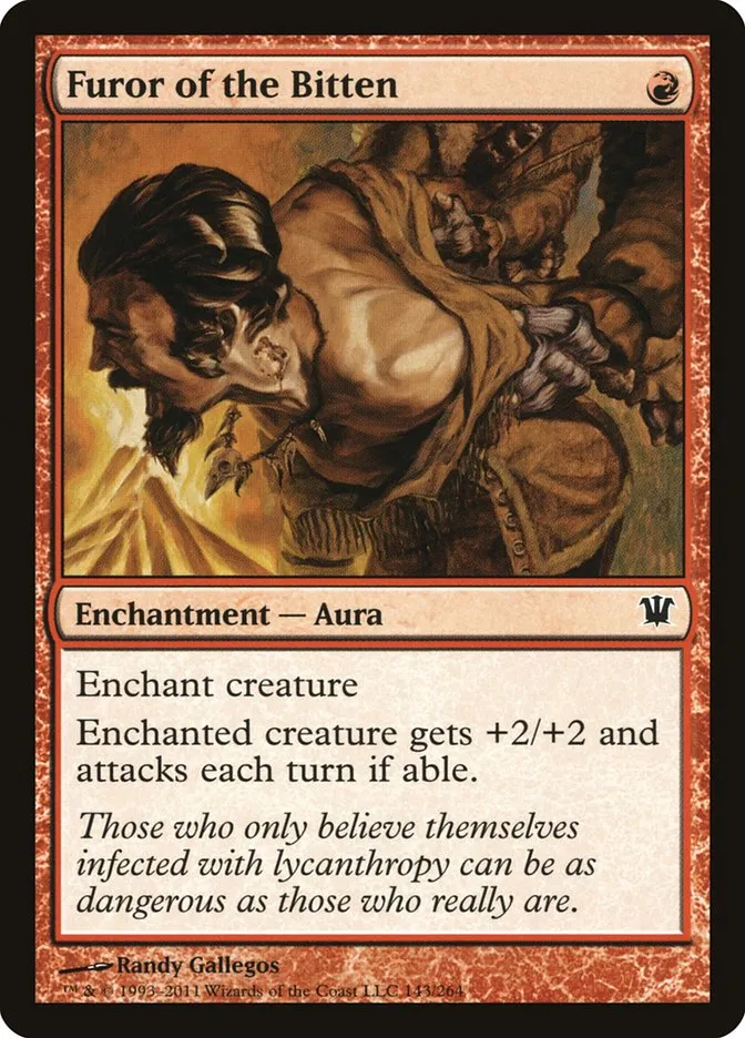 2011 Innistrad Furor of the Bitten #143 common card image