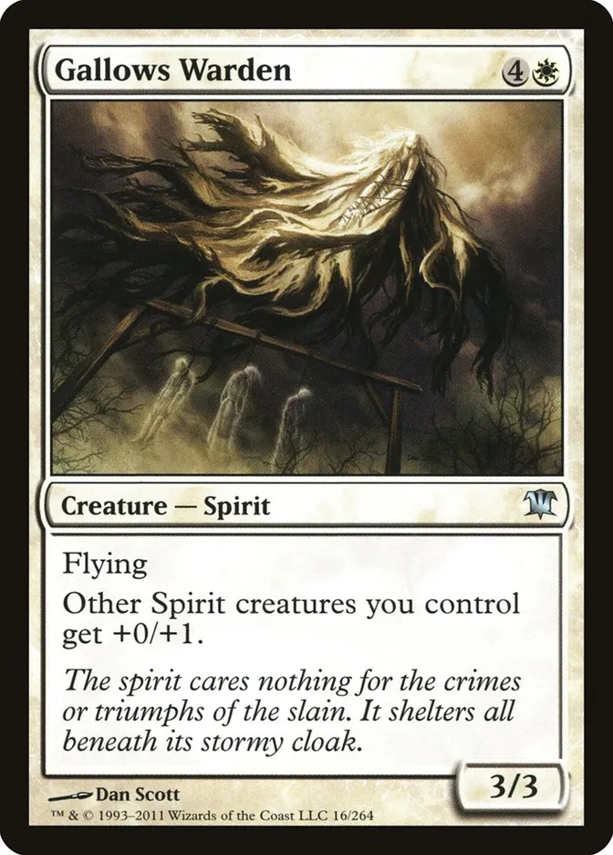 2011 Innistrad Gallows Warden uncommon #16 uncommon card image