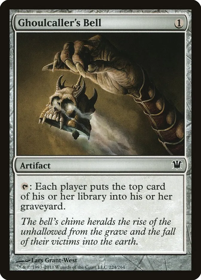 2011 Innistrad Ghoulcaller's Bell #224 common card image