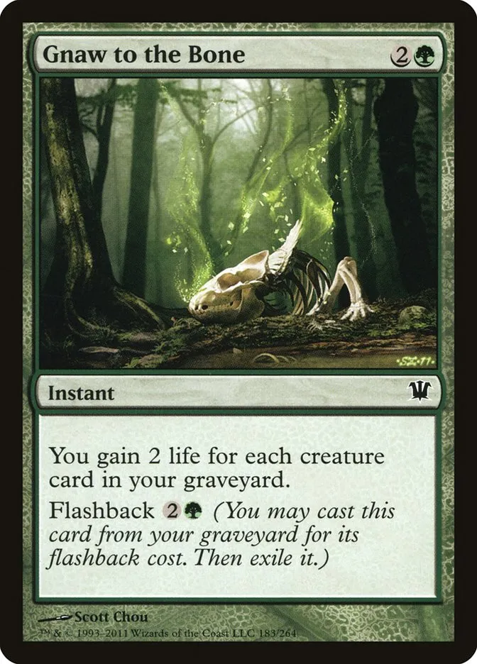 2011 Innistrad Gnaw to the Bone #183 common card image