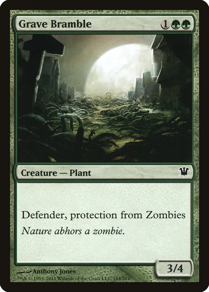 2011 Innistrad Grave Bramble common #184 common card image